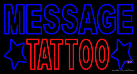Custom Double Stroke Tattoo Real Neon Glass Tube Neon Sign