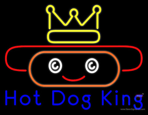 Hot Dog King Real Neon Glass Tube Neon Sign 