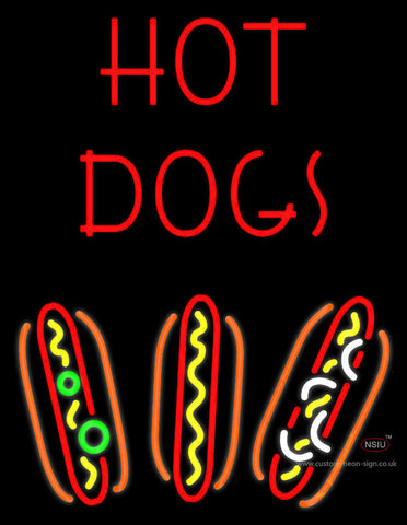 Hot Dogs Neon Sign