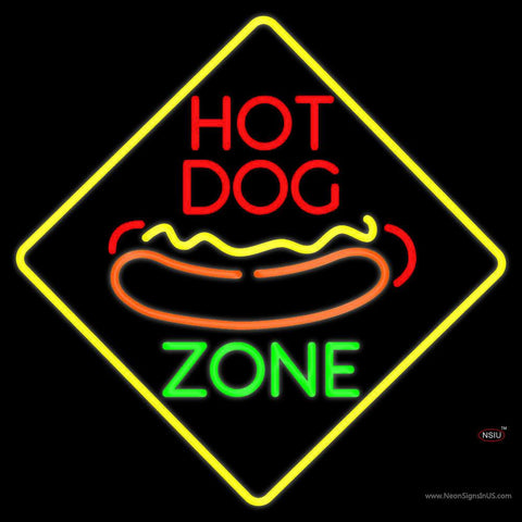Hot Dog Zone Real Neon Glass Tube Neon Sign 