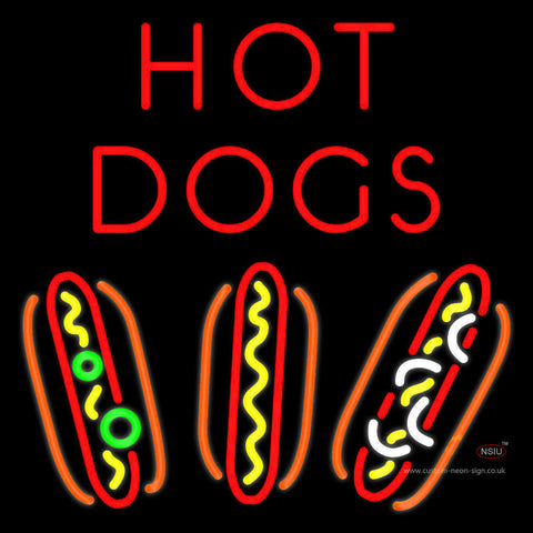 Red  Hot Dogs Neon Sign 