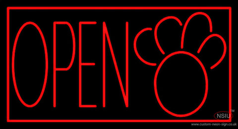 Open Block Logo Neon Sign 