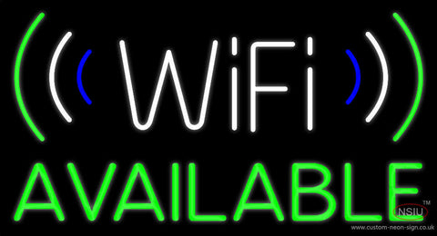Wifi Available With Logo Neon Sign 