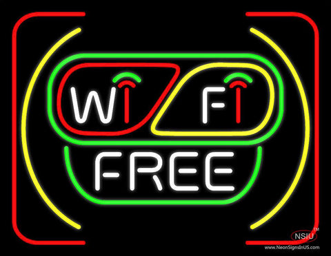 Wifi Free Red Border Real Neon Glass Tube Neon Sign 