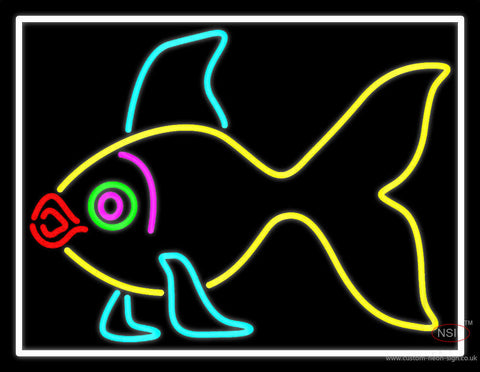 Yellow Fish Neon Sign 