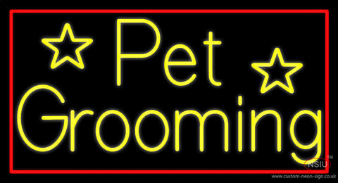 Yellow Pet Grooming  Neon Sign 