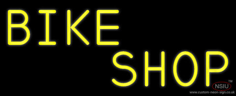 Yellow Bike Shop Neon Sign 