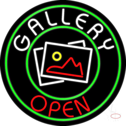 White Gallery Red Open Real Neon Glass Tube Neon Sign