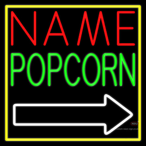 Custom Green Popcorn Neon Sign 