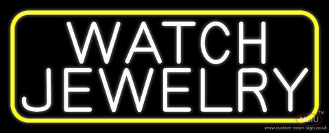White Watch Jewelry Neon Sign 