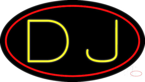 Yellow Dj  Neon Sign