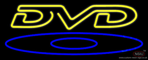 Yellow Dvd  Neon Sign