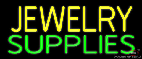 Yellow Jewelry Green Supplies Neon Sign 