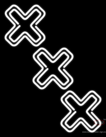 White Xxx Neon Sign 