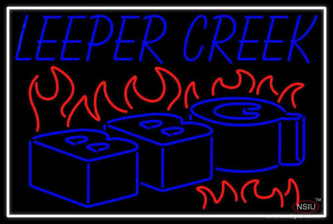 Custom Leeper Creek Bbq Neon Sign 