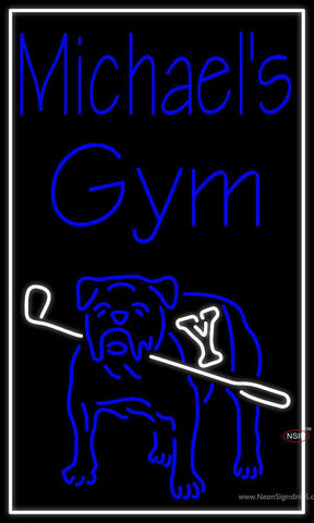 Custom Michaels Gym Yale Bulldog Golf Logo Real Neon Glass Tube Neon Sign 