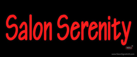 Custom Salon Serenity Real Neon Glass Tube Neon Sign