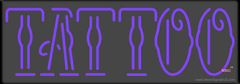 Custom Tattoo Logo Real Neon Glass Tube Neon Sign 