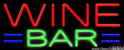 Wine Bar Real Neon Glass Tube Neon Sign 