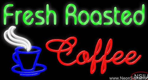 Fresh Roasted Coffee Real Neon Glass Tube Neon Sign 