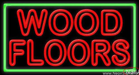 Wood Floors Real Neon Glass Tube Neon Sign 