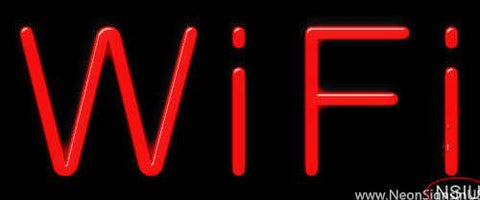 Wi Fi Real Neon Glass Tube Neon Sign