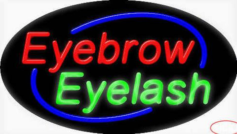 Eyebrow Eyelash Real Neon Glass Tube Neon Sign 