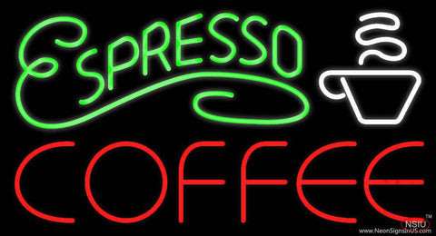 Espresso Coffee Real Neon Glass Tube Neon Sign 