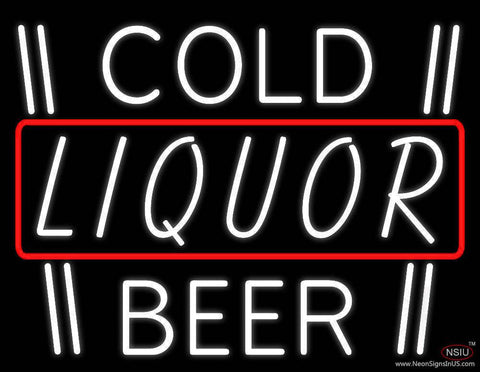 Cold Liquor Beer Real Neon Glass Tube Neon Sign