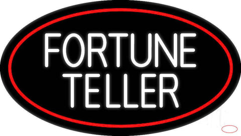 White Fortune Teller Real Neon Glass Tube Neon Sign