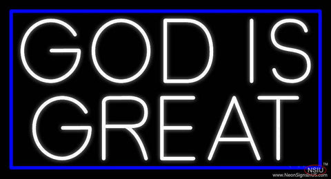 White God Is Great Real Neon Glass Tube Neon Sign