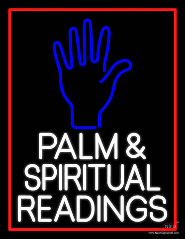 White Palm And Spiritual Readings Real Neon Glass Tube Neon Sign