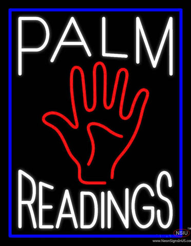 White Palm Readings With Palm Real Neon Glass Tube Neon Sign 