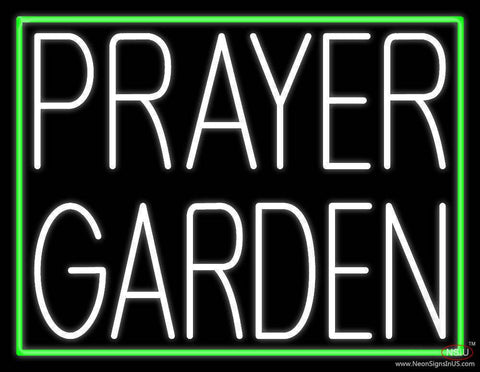 White Prayer Garden Real Neon Glass Tube Neon Sign