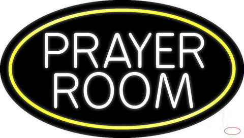White Prayer Room Real Neon Glass Tube Neon Sign 