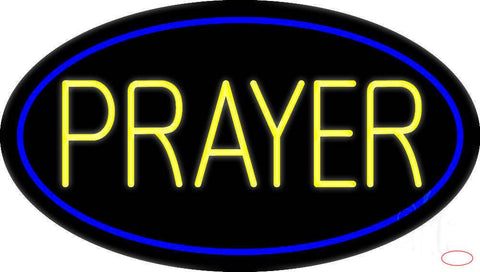 Yellow Prayer Real Neon Glass Tube Neon Sign