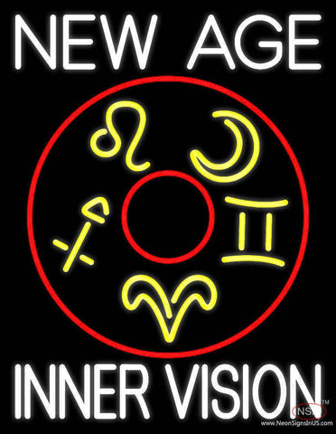 White New Age Inner Vision Real Neon Glass Tube Neon Sign 