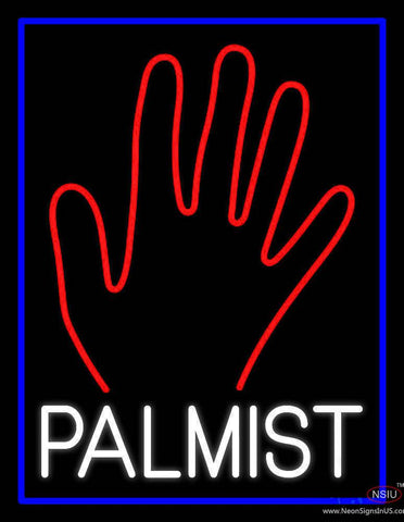 White Palmist Red Palm Real Neon Glass Tube Neon Sign