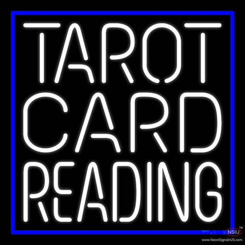 White Tarot Card Reading Real Neon Glass Tube Neon Sign 