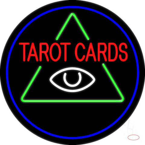 White Tarot Cards Logo Real Neon Glass Tube Neon Sign