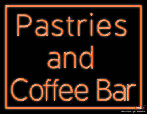 Pastries N Coffee Bar Real Neon Glass Tube Neon Sign