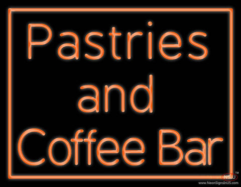 Pastries N Coffee Bar Real Neon Glass Tube Neon Sign 