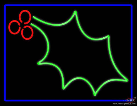 Christmas Holly Real Neon Glass Tube Neon Sign