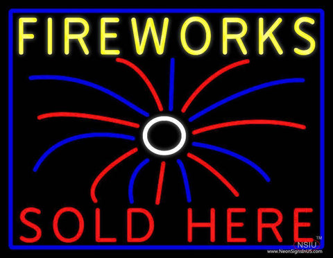 Fireworks Sold Here Real Neon Glass Tube Neon Sign