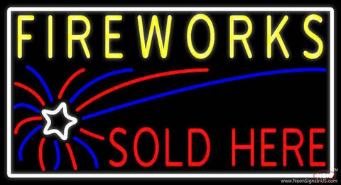 Fireworks Sold Here Real Neon Glass Tube Neon Sign