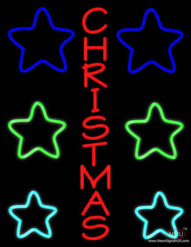 Red Christmas Real Neon Glass Tube Neon Sign 