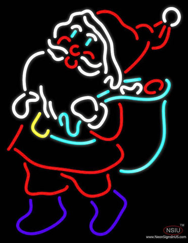 Santa Real Neon Glass Tube Neon Sign 