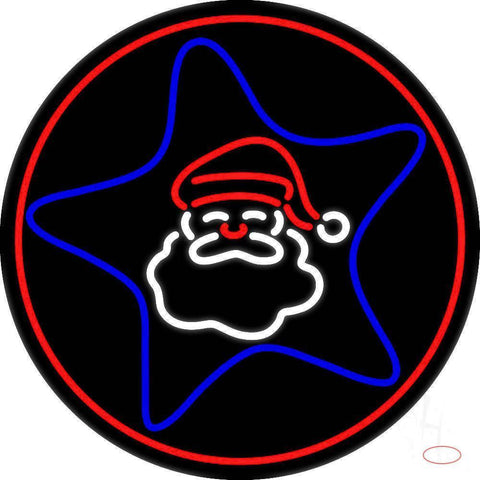 Santa Real Neon Glass Tube Neon Sign 