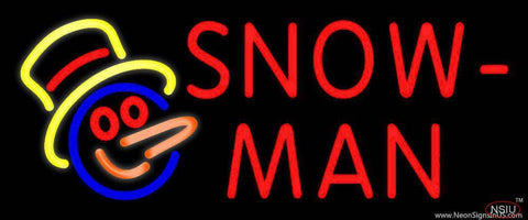 Snowman Real Neon Glass Tube Neon Sign 