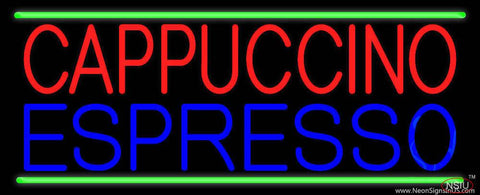 Blue Cappuccino Espresso Real Neon Glass Tube Neon Sign 